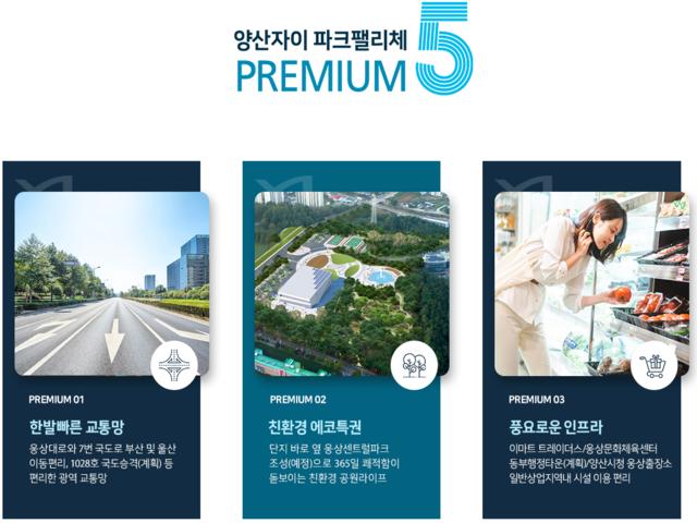 양산자이 파크팰리체 모델하우스 프리미엄